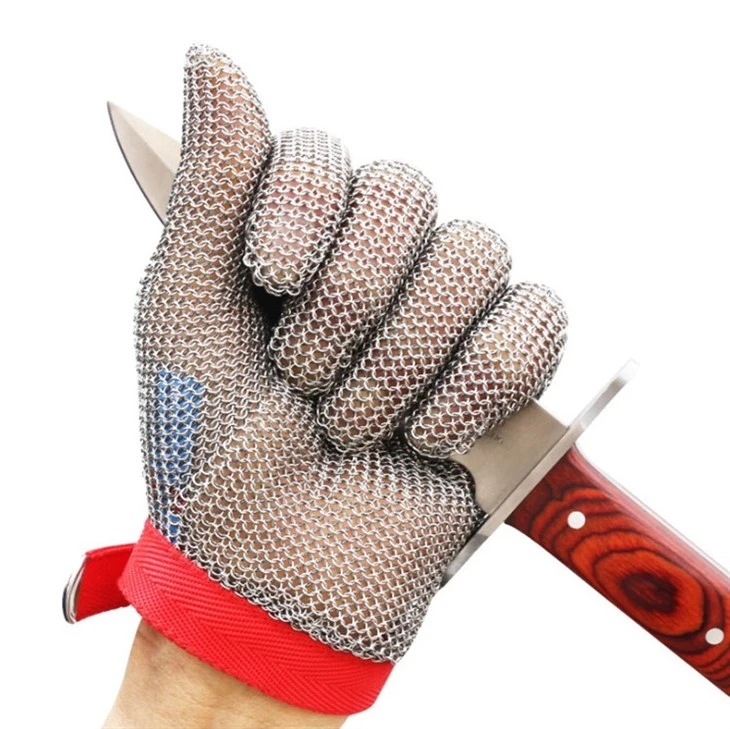 Stainless steel cut resistant gloves