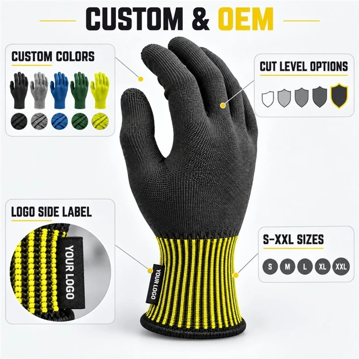 ANSI A5 Cut Resistant Gloves high quality