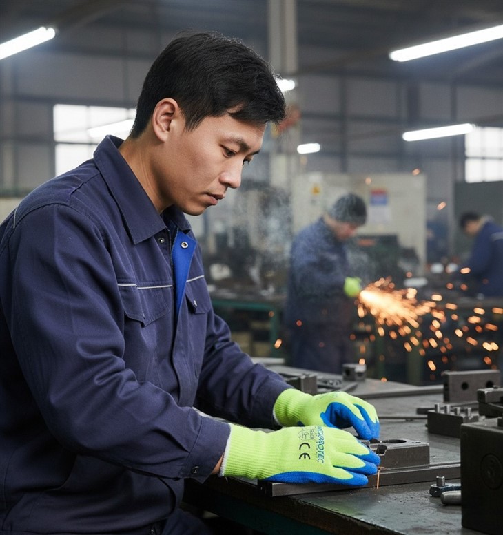 Crinkle Latex Coated Thermal Work Gloves factory